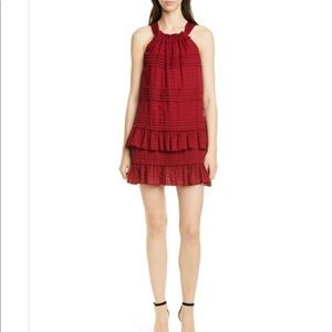 NWT LA VIE REBECCA TAYLOR CELIA CHECK DRESS size L